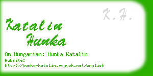 katalin hunka business card